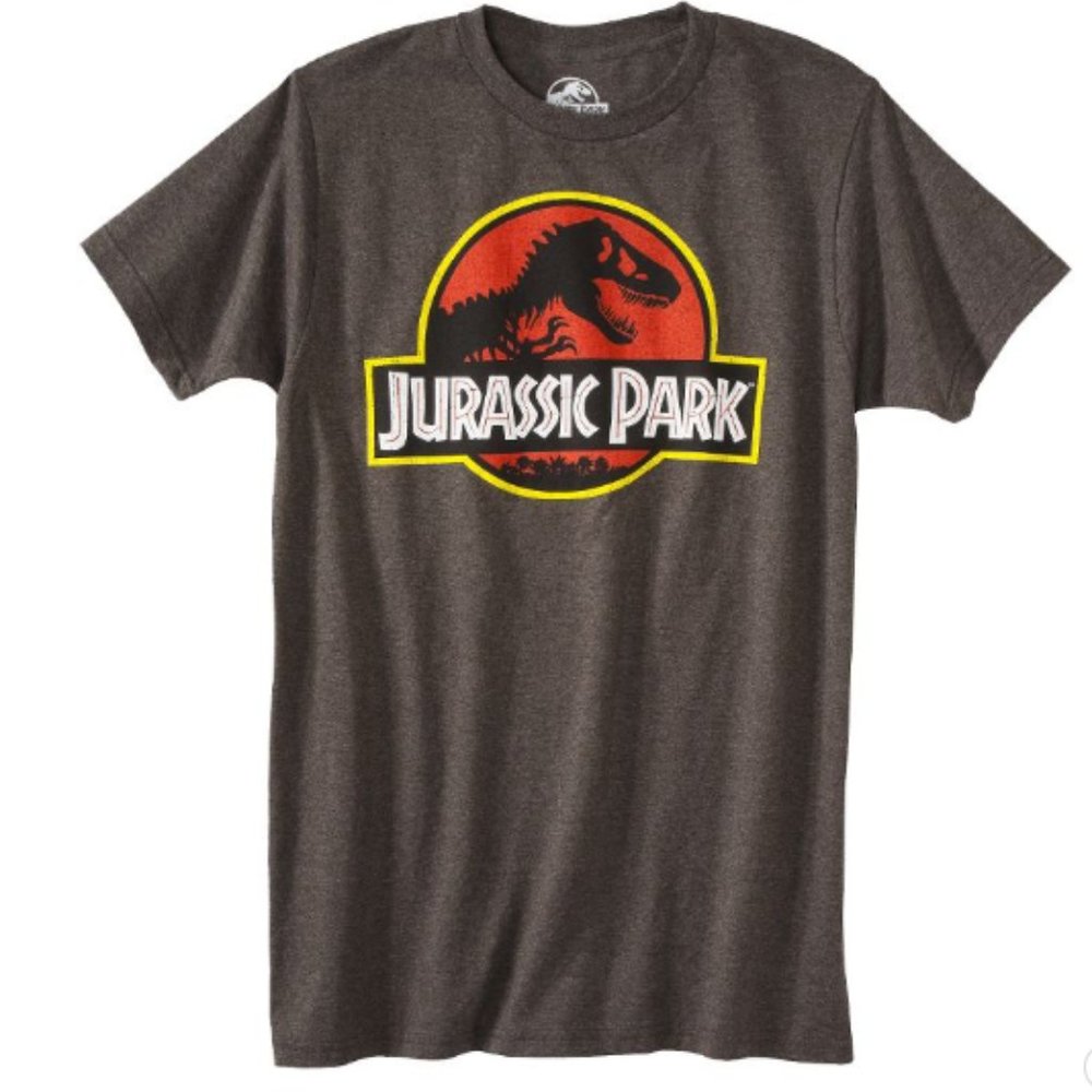 Unisex Jurassic Park Short Sleeve Graphic T-Shirt - Charcoal Heather